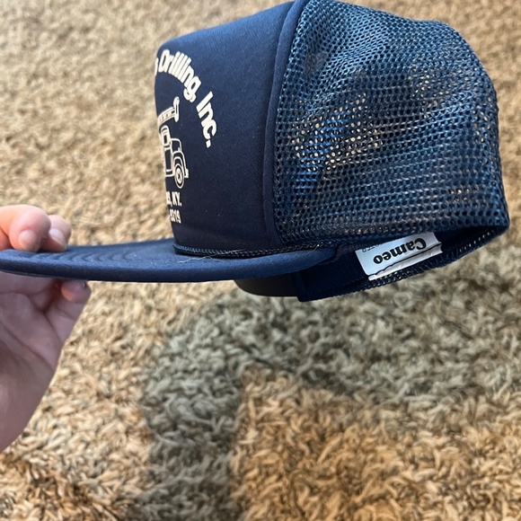 Vintage trucker cap navy and white OSFA - Picture 3 of 5